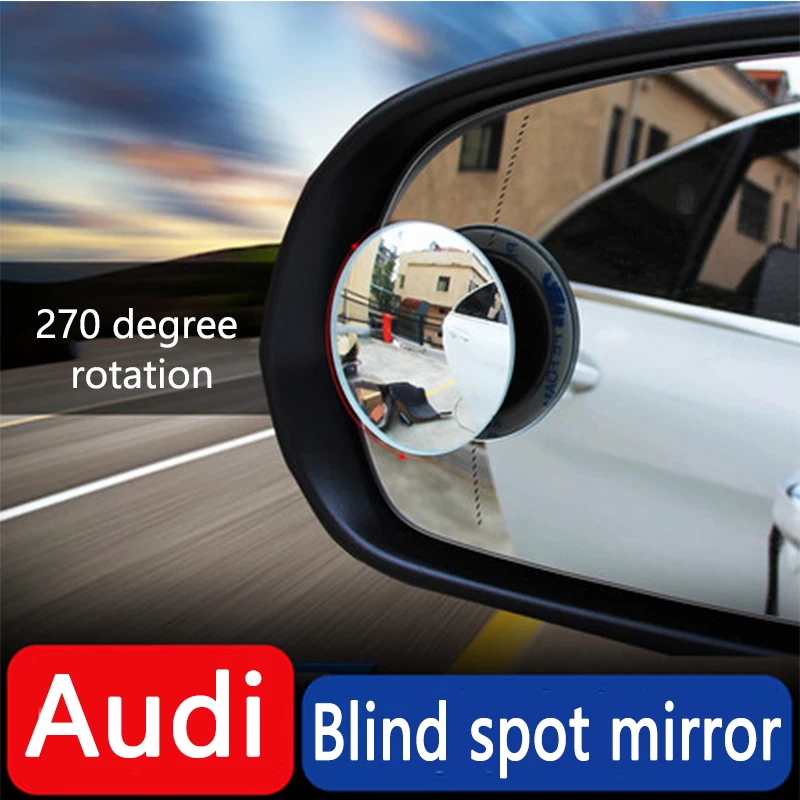 For Audi Blind Spot Mirror Wide Field of View Rearview Mirror Wide