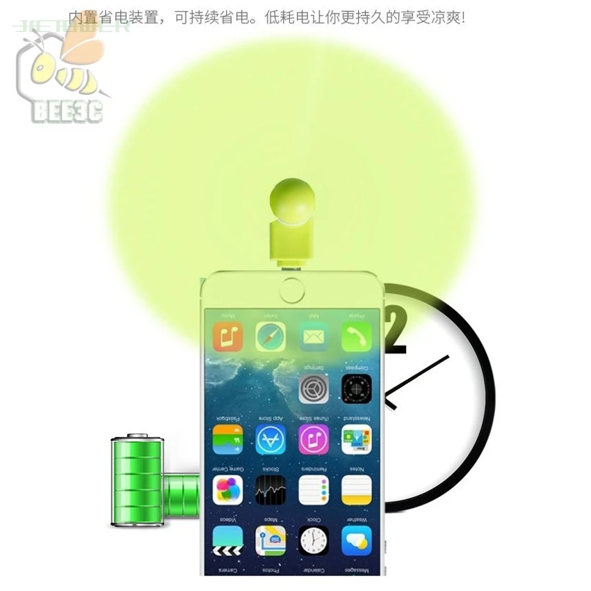 50pcs/lot Mini Portable Micro USB Fan 5v 1w Mobile Phone USB Gadget Fans Tester For Apple iphone 5 5s 5c se 6 6s 7 plus 8 X