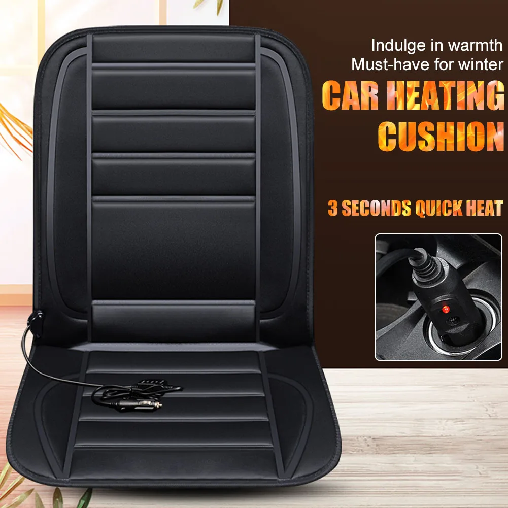 Универсальная подушка для автомобильного сиденья с подогревом 12 В прикуриватель