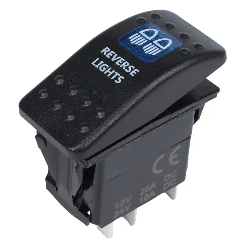7PCS 12V 20A бар 5 Pin кулисный переключатель синий светодиодный светильник автомобиль Лодка