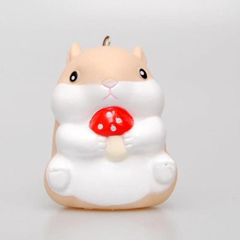 1 шт. с принтом милых животных: хомячок игрушки из ПВХ ключи цепочки Ключи Кольца женские Брелоки для ключей