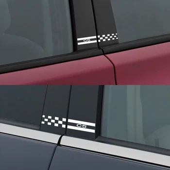 

For Citroen C5 2.3 3.0 1.6T 1.8T 350THP 360THP 380THP 400THP CVVT Aircross Car Accessories 2PCS Car Stickers Side B Pillar Decal