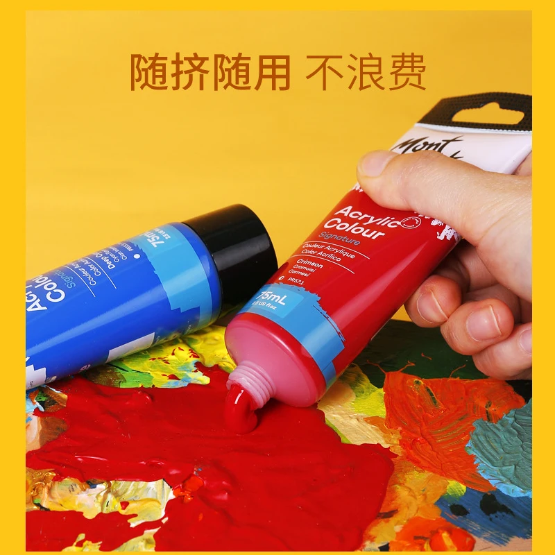 Acrylic Paint Set 75ml Acrylic Premium Paint for Cavas,Wood,Rock,Painting,Ceramic Beginner Art Drawing Supplies