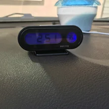 Термометр автомобильные часы 1 шт. авто светодиодный приборная панель электронные часы Интерьер