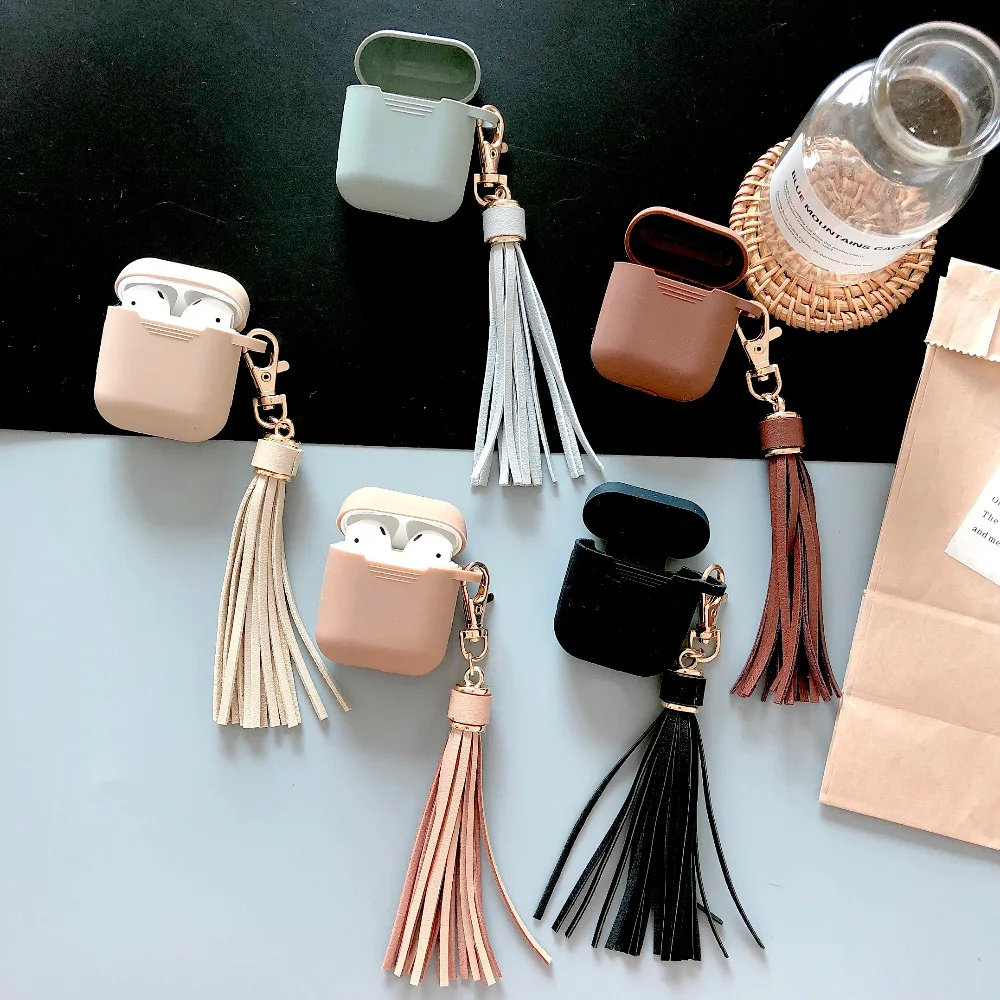 Простой чехол для Airpods, чехол для наушников, чехол для наушников Earpods Funda Etui для Airpod 2 1 для Apple Air Pods, чехол для зарядки