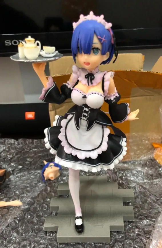 Re:Zero Начальная жизнь в другом мире: фигурка Rem Premium Xmas toy T30|Игровые фигурки и