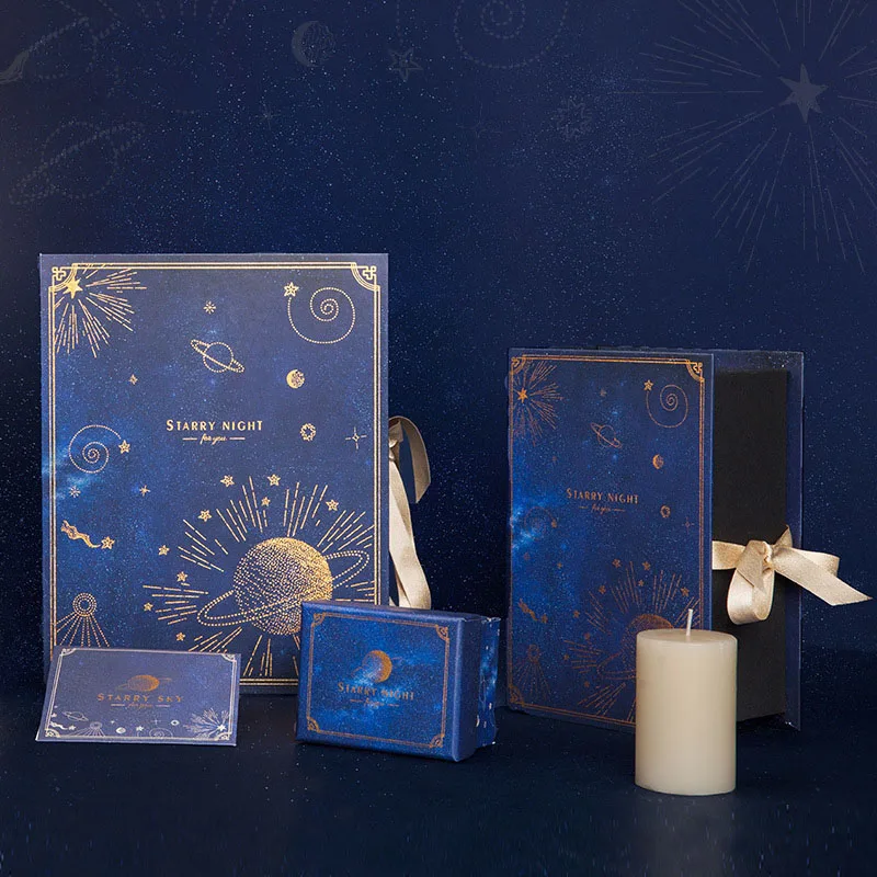 

starry sky set gift box packaging wedding party favors boite dragees de mariage коробка подарочная paper bags for gifts пакетики