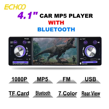 

4.1" Car MP5 Player Bluetooth 1080P HD LCD Screen 800*480 7 Color Button Back Light Mirror Link FM/AM/RDS Tuner