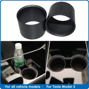 

Expander Black Water Cup Organizer Holder Adapter For Tesla Model 3 Center Control Storage box for model3 interior Accessories