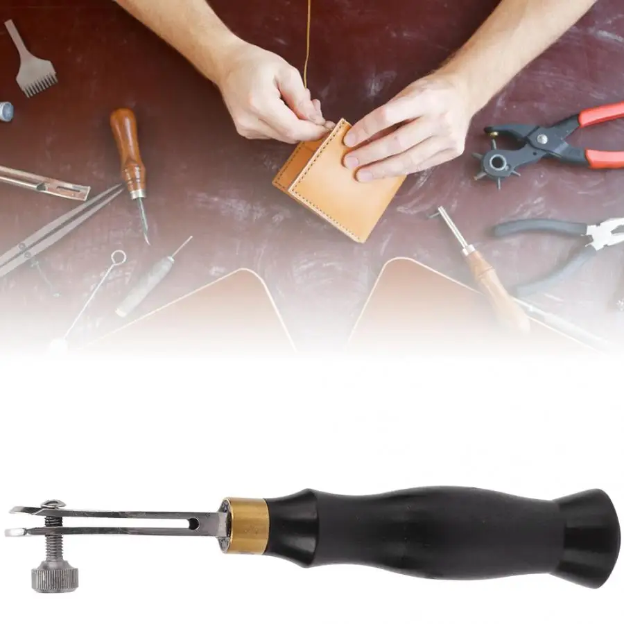 Leathercraft Наборы инструментов Ebony Ручка Регулируемая из нержавеющей стали для краев