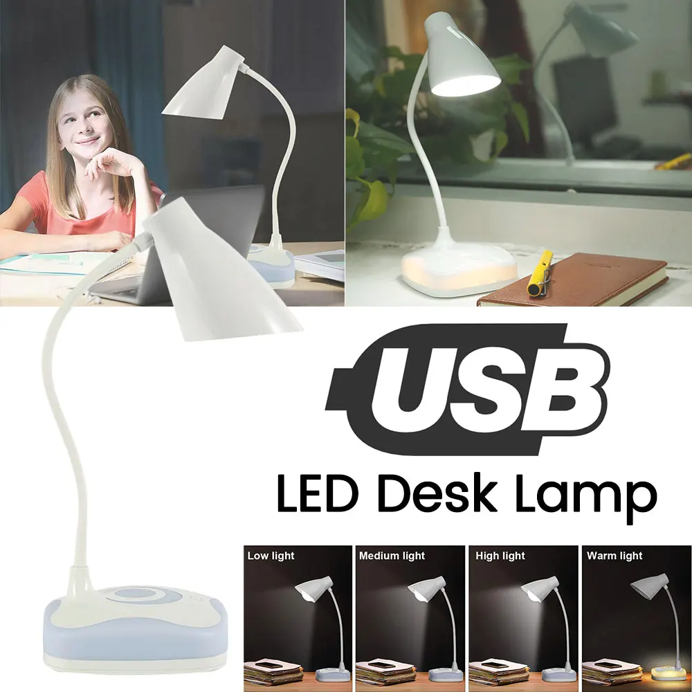 Светодиодный настольный светильник для чтения глаз настольная лампа usb зарядка