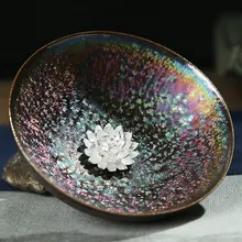 Красочные чайные наборы в измененная обжиганием в печи obsidian master cup особенности Ретро чайные наборы высокого класса