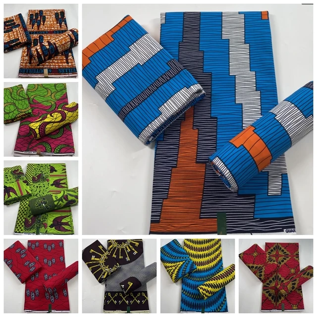Cotton real wax africa ankara print kente fabric sewing dress tissu patchwork making craft loincloth
