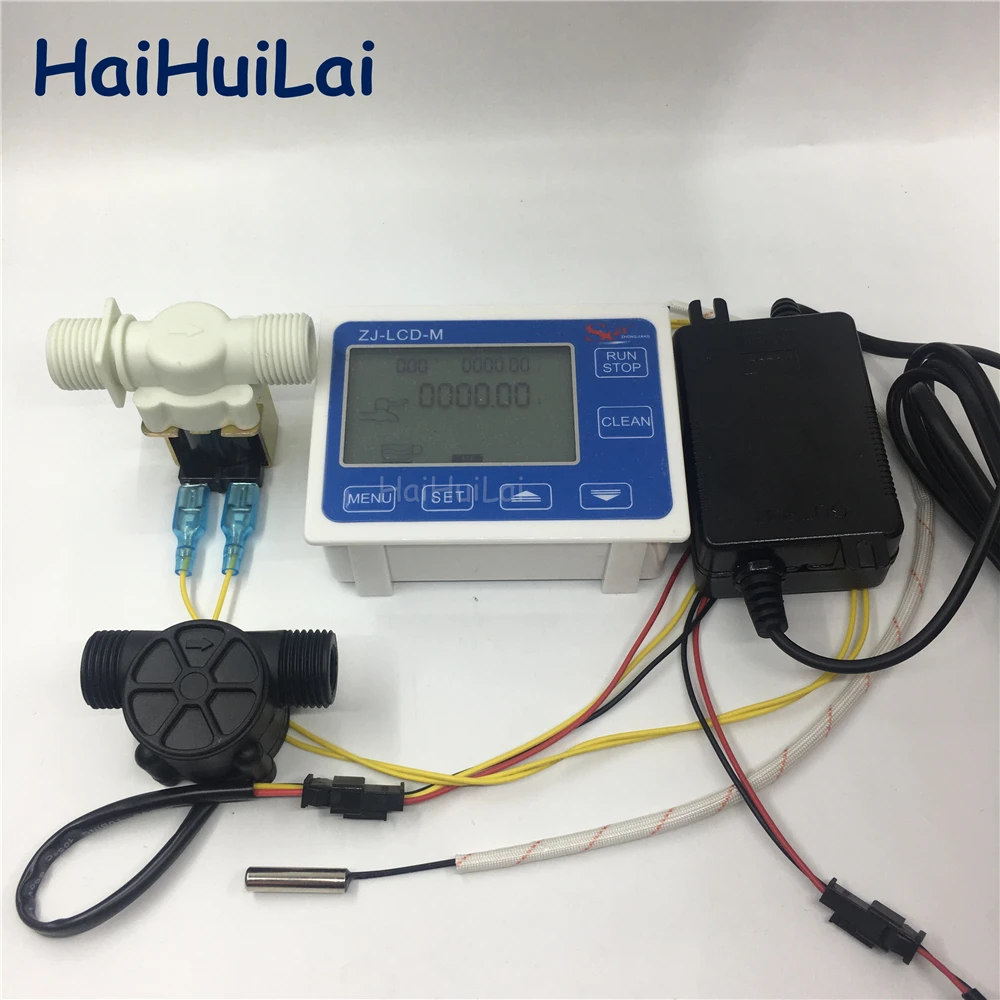 ZJ LCD M Meter 1/2 &quotДатчик потока для измерения воды и жидкости|Расходомеры| |