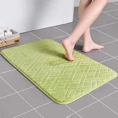 Rebound Memory Foam Bath Mat Anti-slip Floor Carpet Absorbent for Kitchen Toilet 