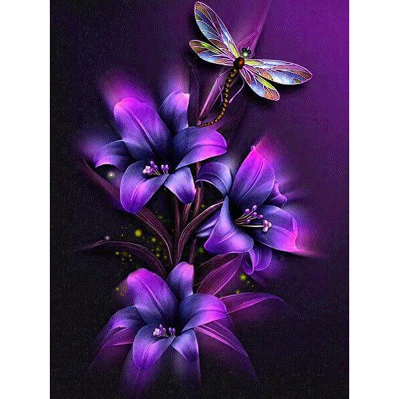 

Household Decoration Flower Theme DIY Children's Gift Funny Full Diamond Covered Diamond Paintings Z