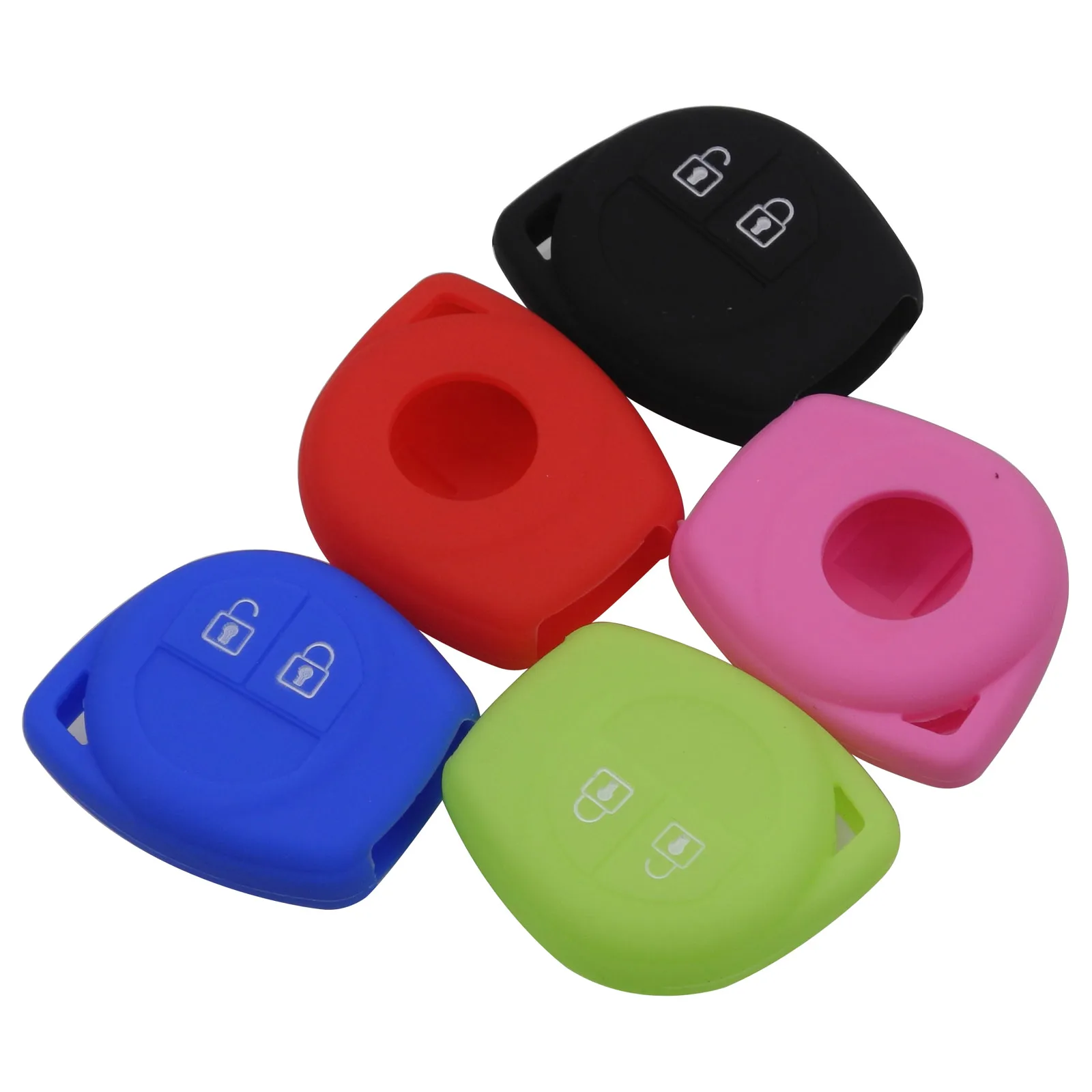Jingyuqin 10Pcs 2Btn Custodia Protettiva Per Chiave A Distanza In Silicone Colorato Per Suzuki Window Grand Liana Cap Sx4 Swift Vitara Protect Sostitu