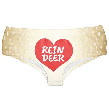 

top selling product in 2020 Ladies Hipsters Panties Christmas Themed Women Panties Christmas print Underwear Support Wholesale