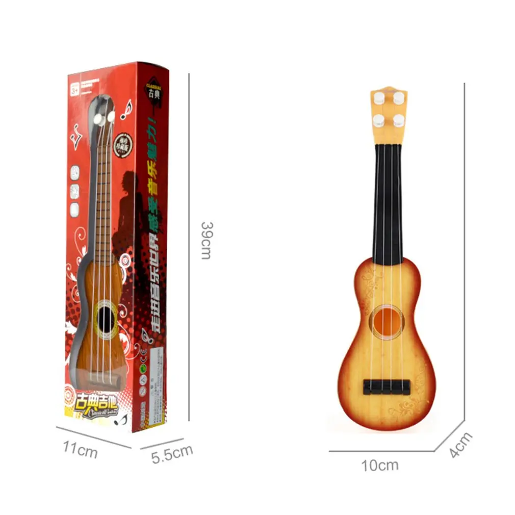 21 дюймов Гавайские гитары укулеле для начинающих Гавайи 4 струны нейлоновые струны гитара Музыкальные игрушки для детей Рождественский подарок случайный цвет