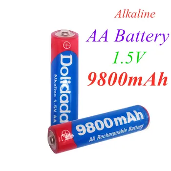 

2020 lot New Brand AA 9800mAh rechargeable battery 1.5V New Alkaline Rechargeable batery for led light toy mp3 Free shipping