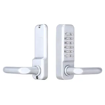 

OS209A The second generation cylindrical handle mechanical code lock silver Zinc alloy Waterproof rustproof door lock