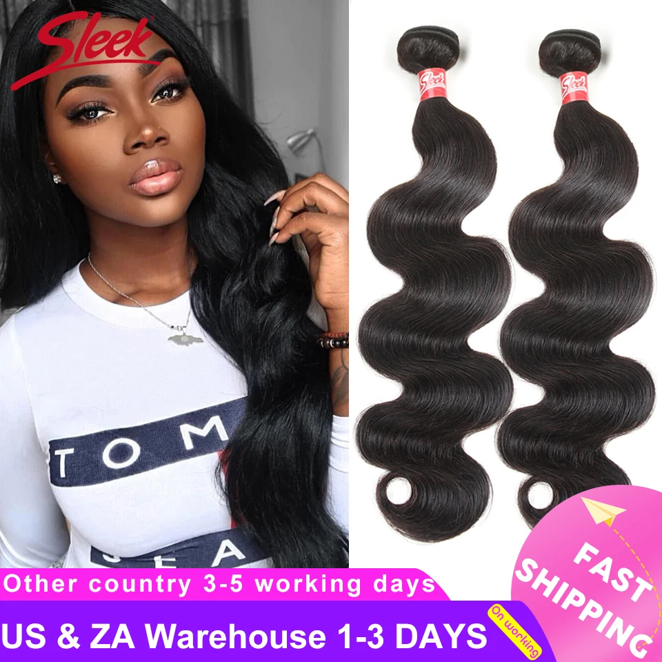 

Sleek Brazilian Body Wave Hair Extensions 4 Bundles Deal 10 To 28 Inch Non Remy Human Hair Bundles Brazilian Hair Weave Bundles