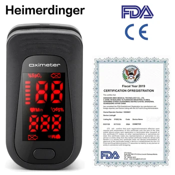 

Fingertip Pulse Oximeter Blood Pressure Oximetry Heart Rate Monitor SpO2 Oximetry Monitor ( without Battery)