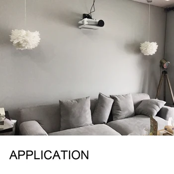 

Pendant Light LED Designer Foyer Living Dinning Hanging Light Feather Pendant Lamp Decorative Modern Flower Plume Feather White