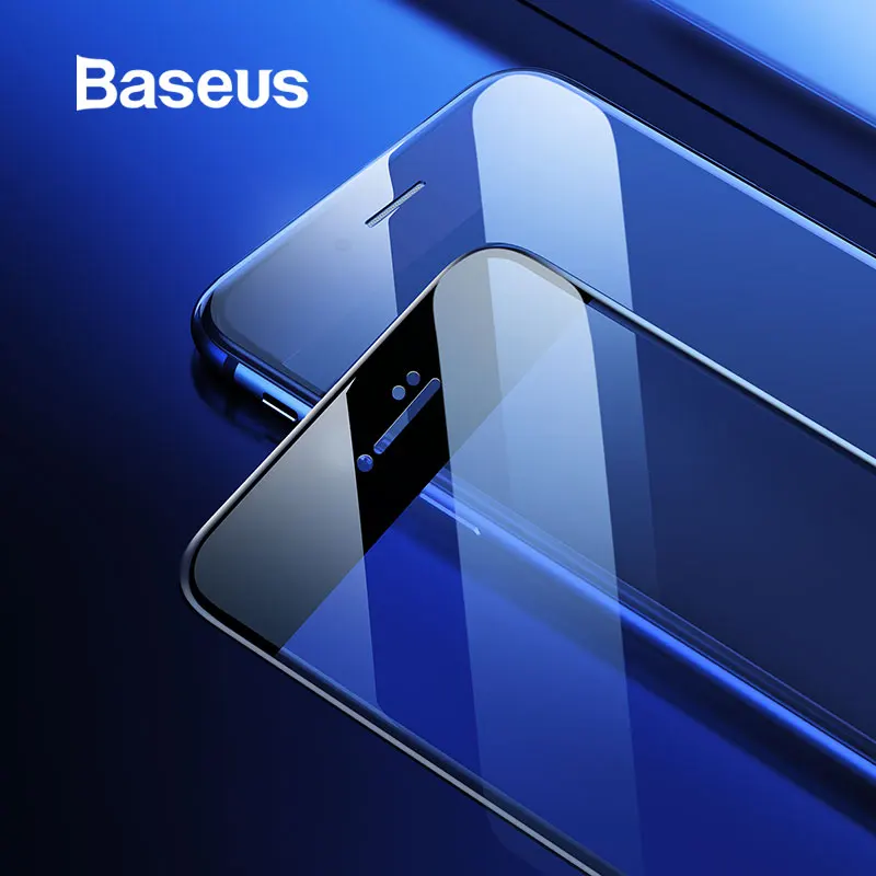 Baseus, 2 шт., Защитное стекло для iPhone 7, 8 Plus, Полноэкранный протектор, защита от синего света, пленка для iPhone 7, 8