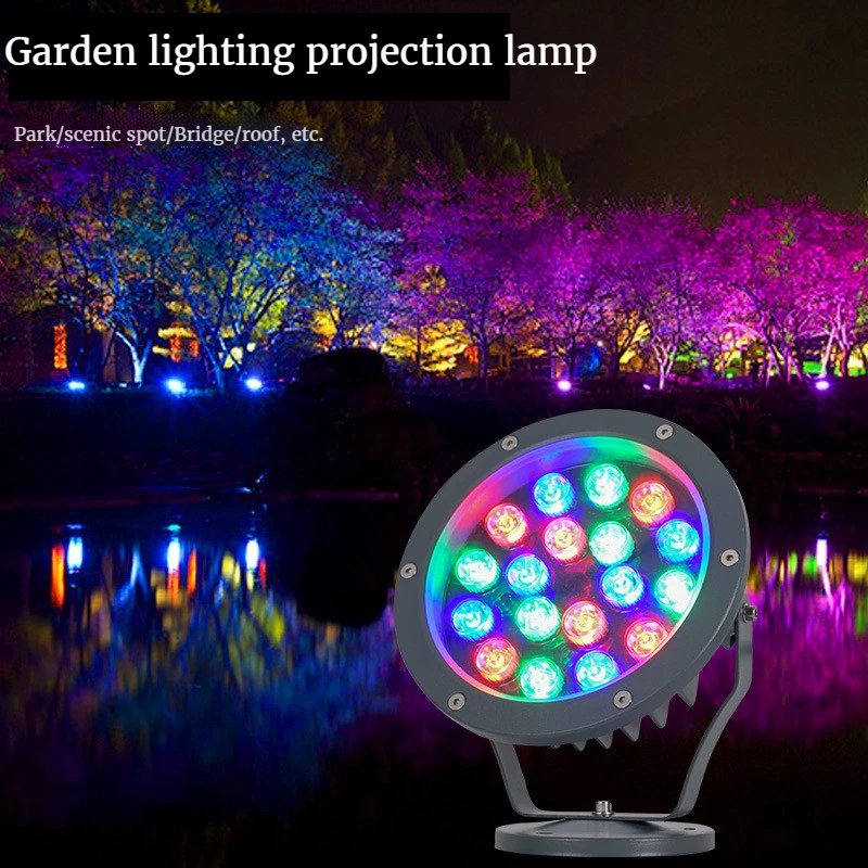 3w 6w 9w 12w External Wall Irradiation Lawn Lamp Tree Lights Outdoor Waterproof Landscape Light Garden Led for Yard Gazebo 220v