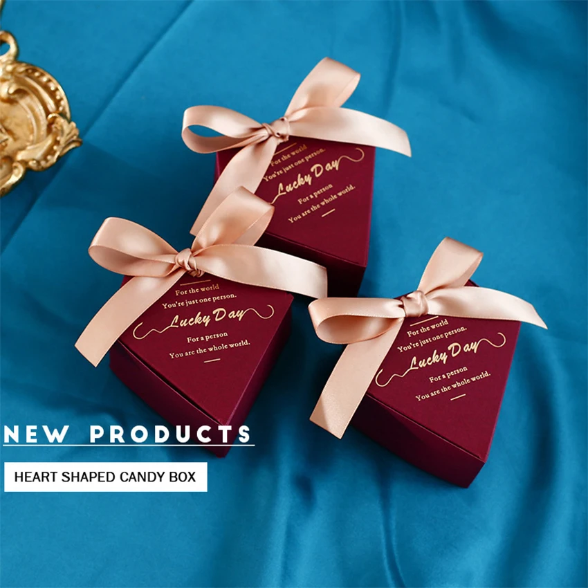 

New Luxurious High quality Diamond Shape Wedding Favors and Gifts Boxes Baby Shower Candy Box Birthday Party Decoration for Gues