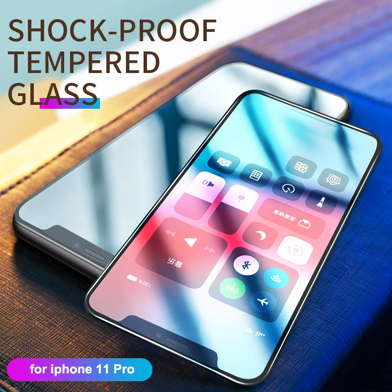 for iPhone 11 Pro HOCO для Apple iPhone 11 pro Max X XS Max XR HD закаленное защитная стеклянная пленка для экрана полная защитная крышка+ инструмент для установки - Цвет: for iPhone 11 Pro