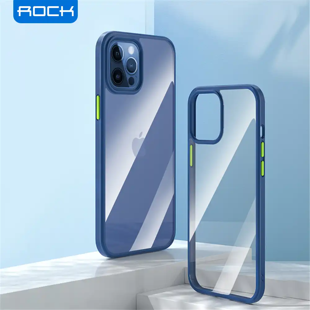 Rock Transparent Bumper Case For Iphone 12 Pro Max Cover Ultra Hybrid Hard Clear Back Panel Soft Bumper Case For Iphone 12 Mini Phone Case Covers Aliexpress