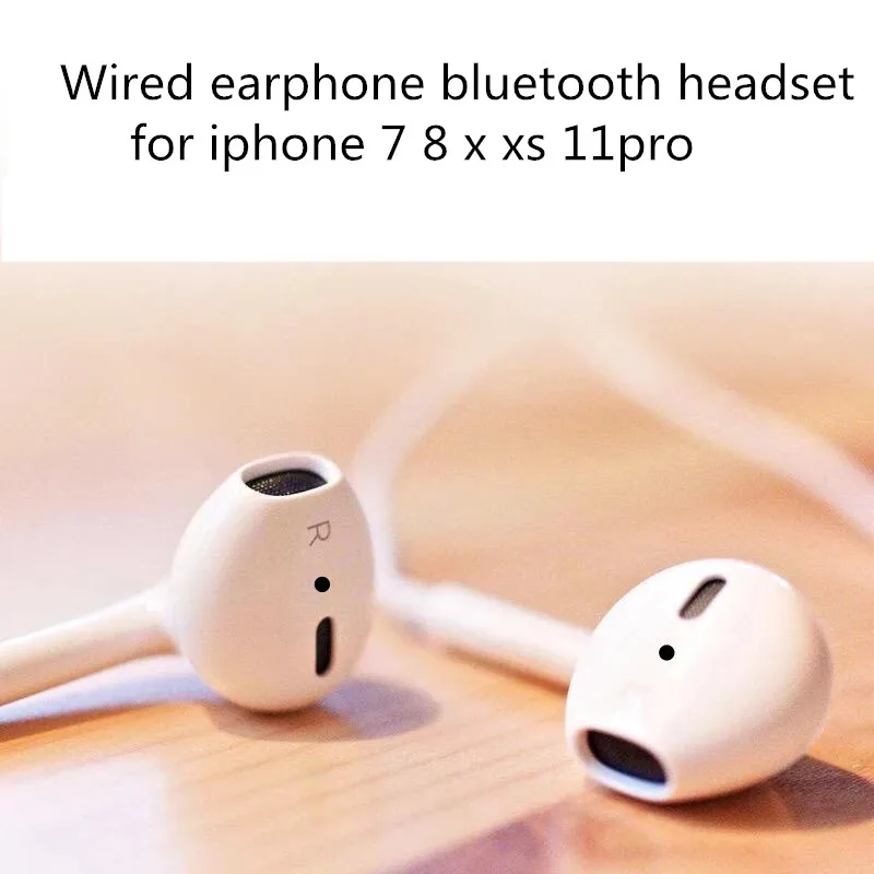 Проводное освещение интерфейс наушники с микрофоном в ухо Bluetooth наушники для iPhone 7 8 11 xr xs pro Музыкальная гарнитура