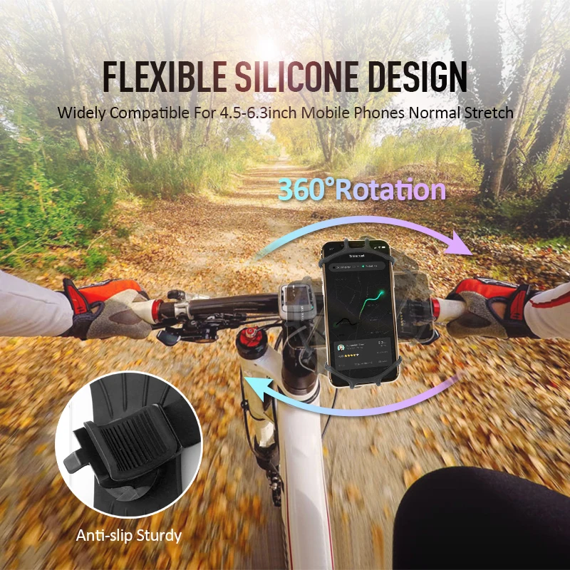 mobile holder for wall Bicycle Mobile Phone Holder Silicone Motorcycle Bike Handlebar Stand Mount Bracket Bike Mount Phone Holder for IPhone GPS Device iphone charging stand