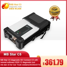 Диагностический инструмент MB Star C5 SD Connect C5 с новейшим программным обеспечением 2020,12, диагностический инструмент mb star c5 для автомобилей, груз...