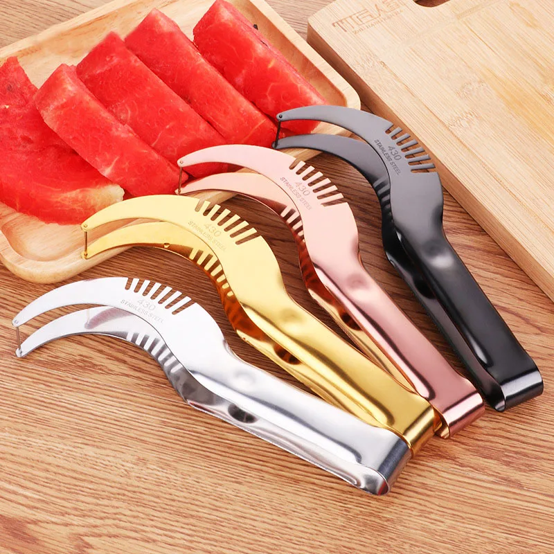 

Premium Stainless Steel Watermelon Melon Knife Practical Fruits Cutter Fast Slicer High Quality Kitchen Cutting Accessories