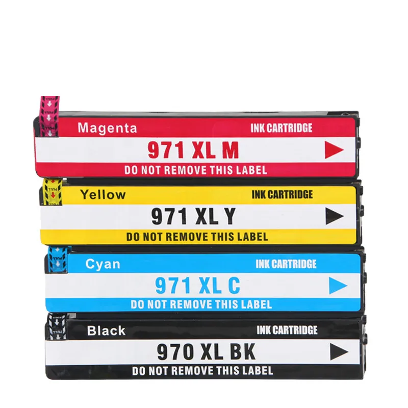 1SET 4PCS 970 XL 970XL 971 971XL чернильные картриджи для HP970 HP970XL HP971 HP971XL Officejet Pro X451dn X451dw X476dn X476dw принтер - Цвет: 1SET 4PCS