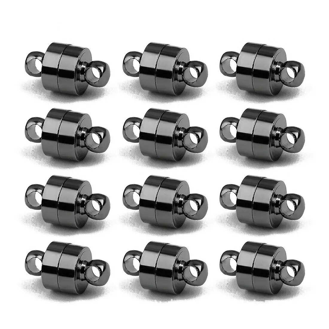Gun Black 10 шт./партия 11x6 мм сильные магнитные замочки для DIY ожерелья браслет ювелирных изделий - Цвет: Gun Black