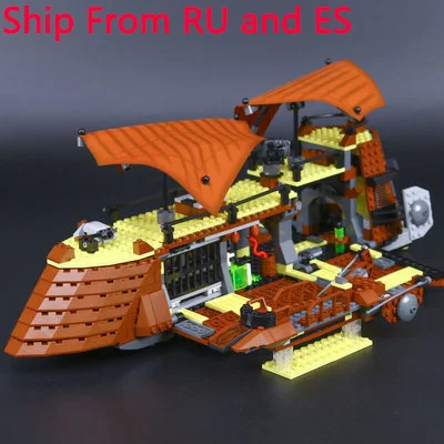 

LegoING Star Wars 821Pcs The Jabba Sail Barge Building Blocks Sets Compatible Legoings Starwars Figures Model Toys For Children