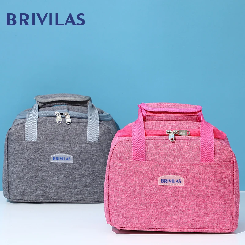 Lunch-Bag Tote-Storage Food-Box Brivilas Picnic Waterproof Insulated Cation Portable