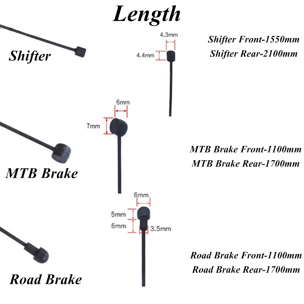 1PC Coated Shifting Bike Cable For MTB Road Bicycle Shifter Brake 