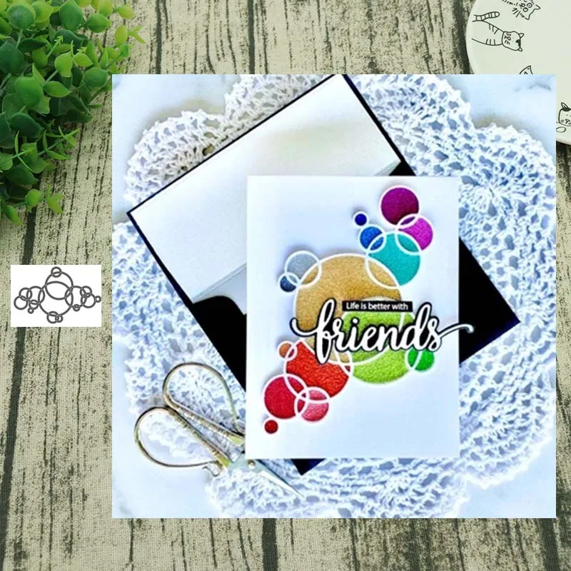 Металлические Вырубные штампы блокировка кругов вырезание формы украшение для