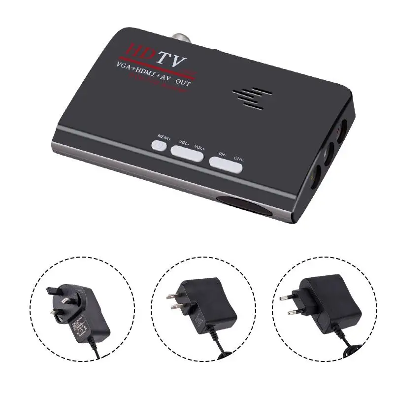 DVB-T/DVB-T2 ТВ-тюнер приемник DVB T/T2 ТВ-приставка VGA AV CVBS 1080P HDMI Цифровой HD спутниковый