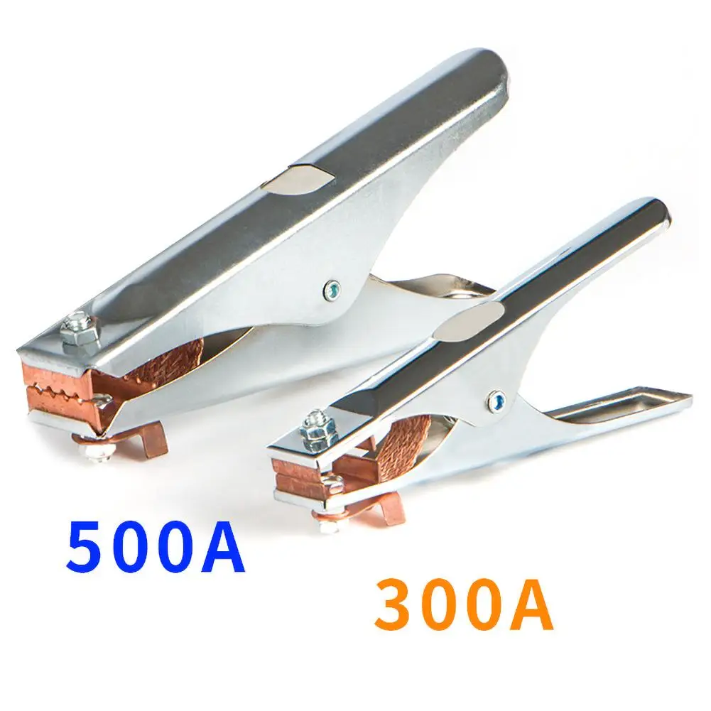 300/500A 모양 구리 전극 홀더 접지 와이어 클램프 케이블 와이어 클립 전기 ..