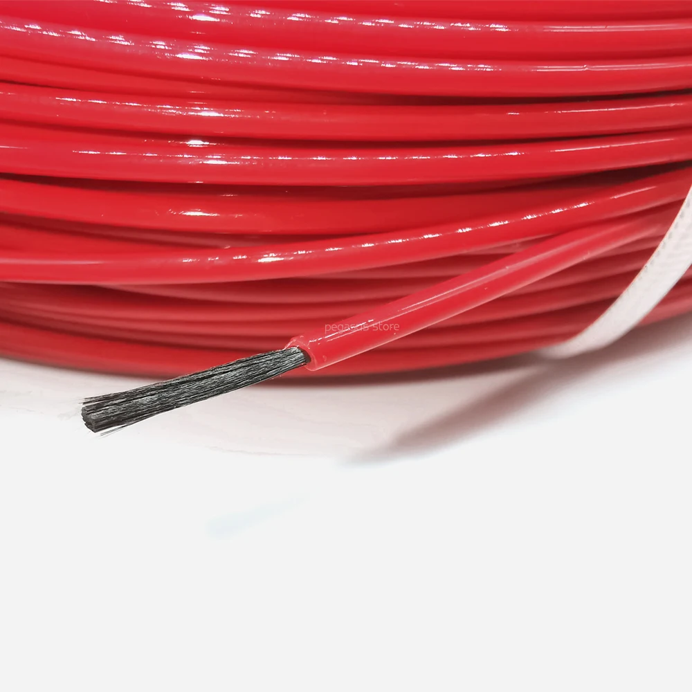 Ceny 66ohm 100m uniwersalny 6k PTFE kabel grzewczy z włókna węglowego 5 V 220 V ogrzewanie podłogowe wysokiej jakości ogrzewanie na podczerwień drut ciepła podłoga