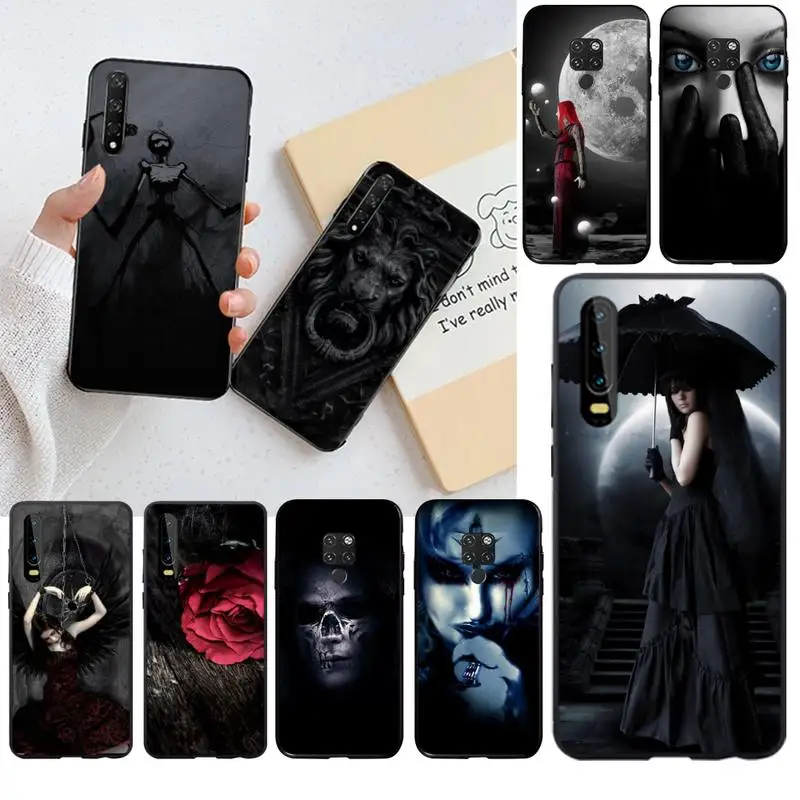 CUTEWANAN Dark готические обои сделай сам Роскошный чехол для телефона Huawei P30 P20 lite Mate 20
