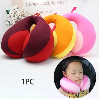 

U Shape Newbron Sleeping Neck Pillow Home Travel Air Cushion For Kids Head Support Car Headrest Portable Accessories Gift
