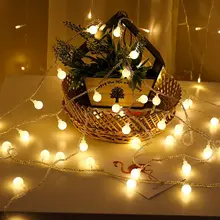 

Led Round Ball Light String Waterproof USB Round Ball Light String Lantern Christmas Decoration Remote Control Lantern String