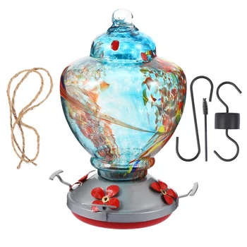 

1Pc Birds Feeder Glass Durable Portable Birds Food Holder Hummingbird Feeder Birds Supplies Water Feeder for Outdoor